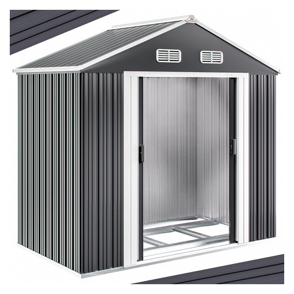 Abri de jardin en métal Gardebruk XL anthracite