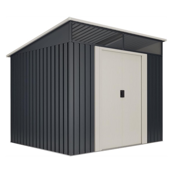 Abri de jardin en métal Wasabi Stark 4,6 m² avec fenêtre