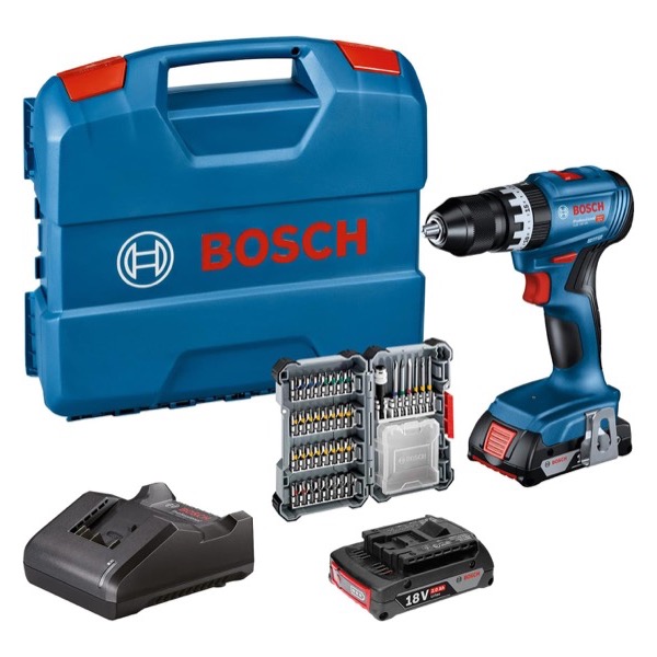 Perceuse-visseuse à percussion Bosch Professional GSB 18V-45 en coffret
