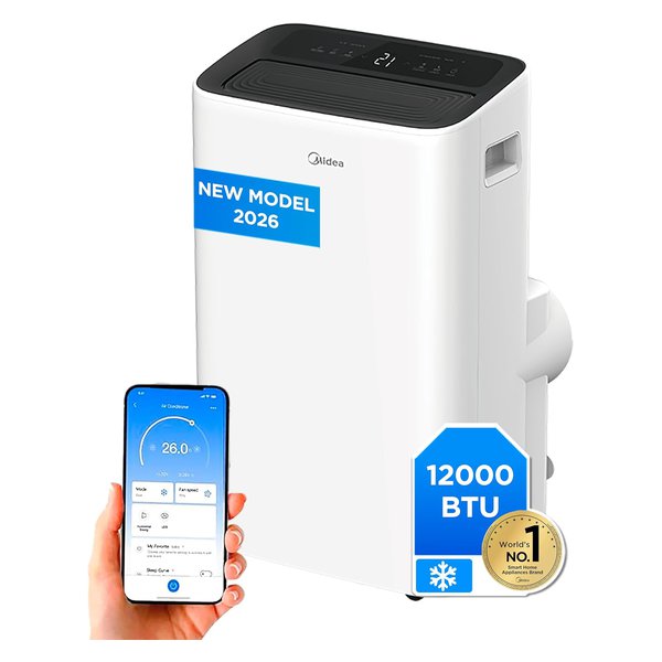 Climatiseur mobile silencieux Midea 12000 BTU
