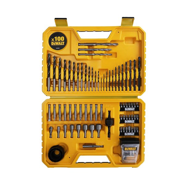 Coffret Dewalt de 100 pièces de perçage et vissage