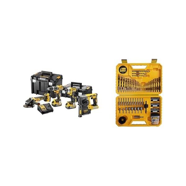 Kit Dewalt DCK422P3T quatre outils XR 18V avec trois batteries 5 Ah