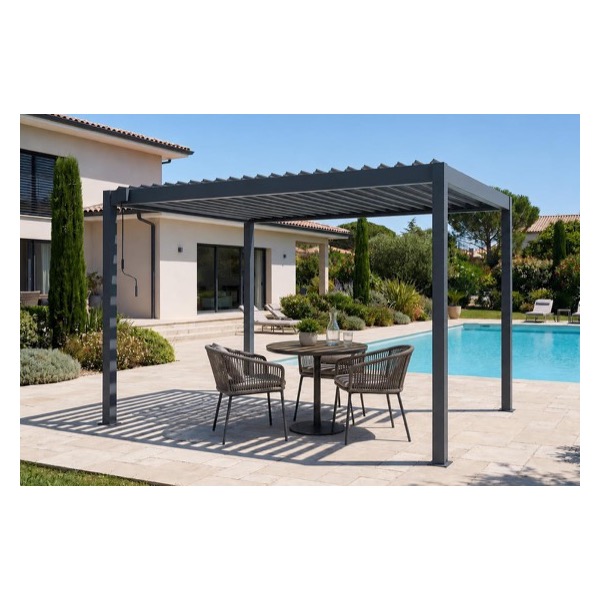 Pergola bioclimatique autoportée Cazeboo Piana 3x2 m